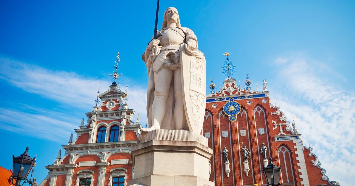 Riga's Roland statue and House of the Blackheads — the city compared with Tallinn and Vilnius.